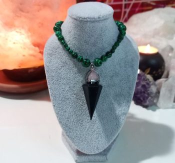 Orgonita MAGNETITA - MALAQUITA colgante 8 gr. peso