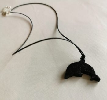 Orgonita colgante Delfín Magnetita 4 gr.