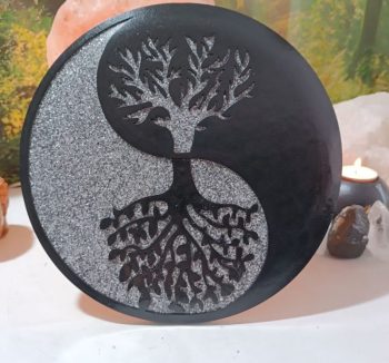 Plato Decorativo Árbol de la Vida Ying-Yang Protección 5G.6G