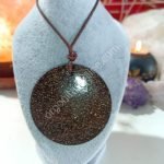 Orgonita colgante Círculo Super Grande VIRUTA PEQUEÑA DE HIERRO 45 gr.
