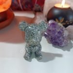 Orgonita Osito corazón viruta de aluminio 30 gr.
