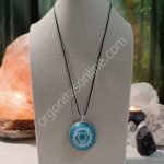 OrgoChakra de Garganta forma Semiesfera colgante o llavero 15 gr.