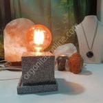 Lámpara mesita formato CUADRADO de orgonita-electronite