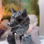 Llavero Cabeza de Lobo Orgonita-Electronite